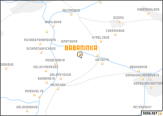 map of Babaninka