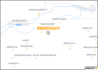 map of Babaninskiy
