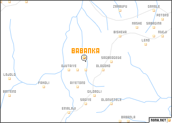 map of Babanka