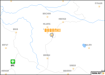 map of Babanki