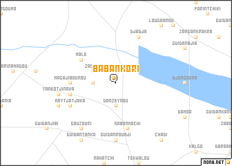 map of Baban Kori