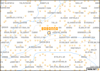 map of Bābannā