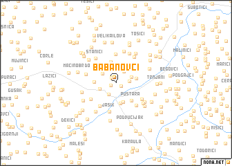 map of Babanovci