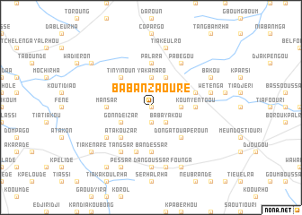 map of Babanzaouré