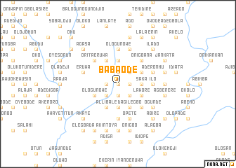 map of Baba Ode