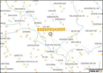 map of Bābā Pashīmān
