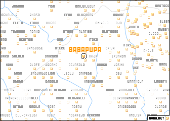map of Babapupa
