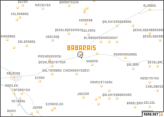 map of Bābā Raʼīs