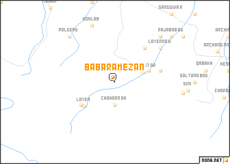 map of Bābā Rameẕān
