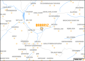 map of Bābā Rīz