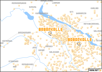 map of Bābar Kalle