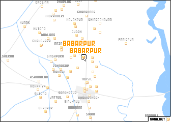 map of Bābarpur