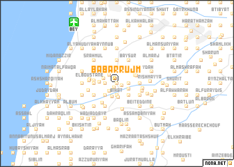 map of Bāb ar Rujm