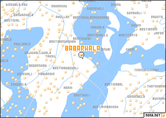 map of Babarwāla