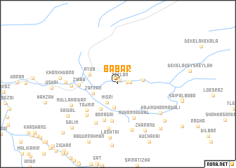 map of Bābar