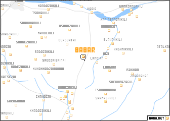 map of Bābar