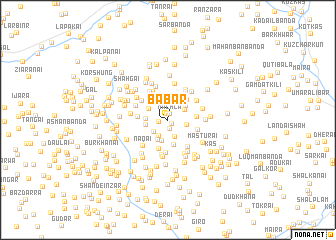 map of Bābar