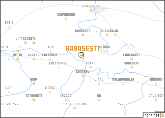 map of Băbăşeşti