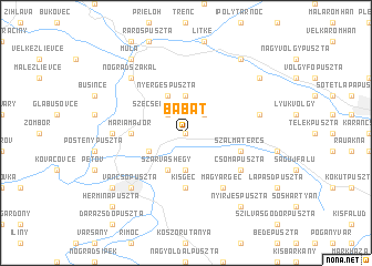 map of Babat