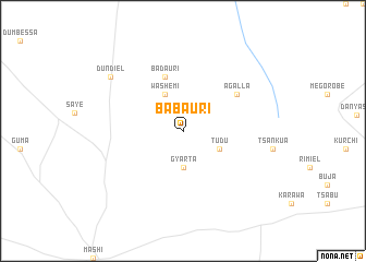 map of Babauri