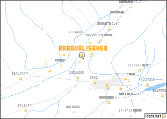 map of Bābā Valī Şāḩeb