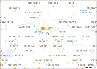 map of Babayki