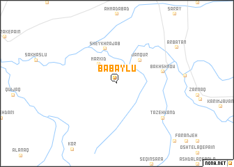 map of Bābāylū