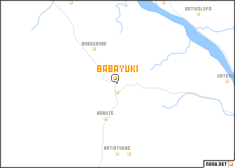 map of Babayuki