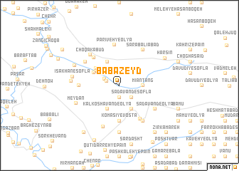 map of Bābā Zeyd