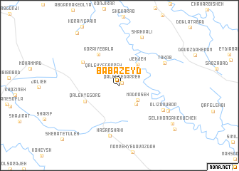 map of Bābā Zeyd