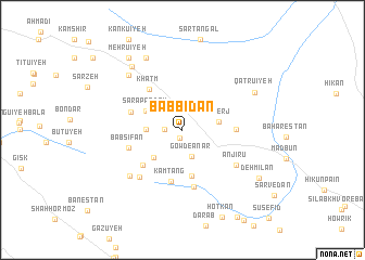 map of Bābbīdān