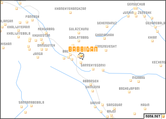 map of Bāb Bīdān