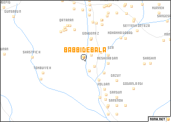 map of Bāb Bīd-e Bālā