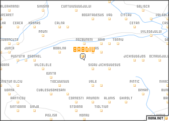 map of Băbdiu