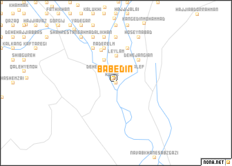 map of Bābedīn