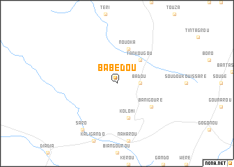 map of Babédou