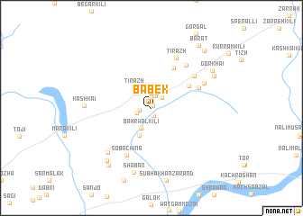 map of Bābek