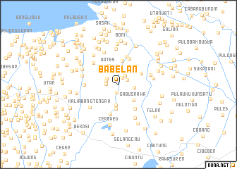 map of Babelan