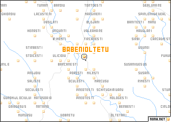 map of Băbeni-Olteţu