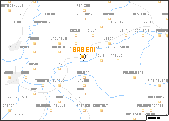 map of Băbeni