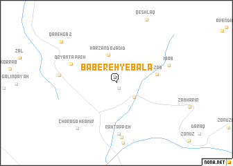 map of Bābereh-ye Bālā