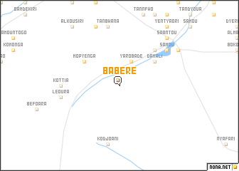 map of Babéré