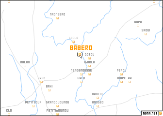 map of Babéro