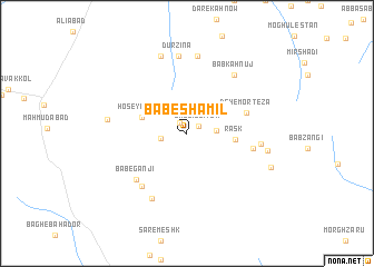 map of Bāb-e Shamīl