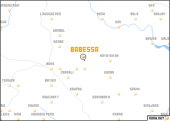 map of Babessa