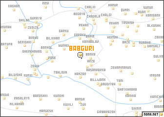 map of Bābgūrī