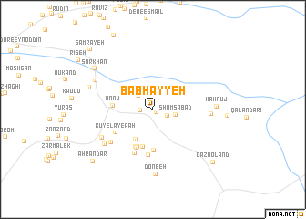 map of Bāb Ḩayyeh