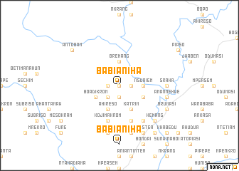 map of Babianiha