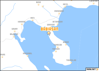 map of Babiasan