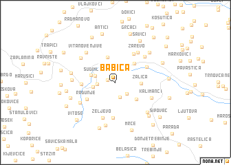 map of Babica